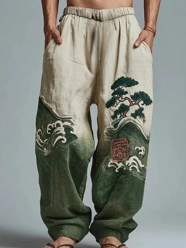 Nouvelle collection 2026 : T-shirt et pantalon de sport imprimés 3D à l'encre, motif paysage, éditio