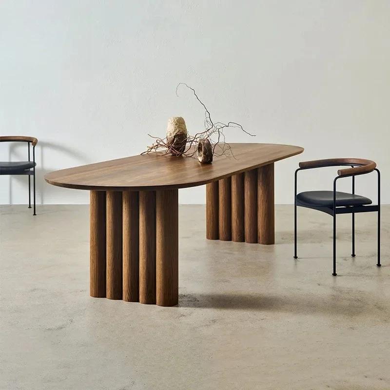 Tables à manger de Style italien rétro simple, design de Restaurant, Table de cuisine d'île moderne 