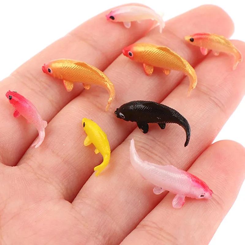 Mini modèle Miniature de poisson, poisson, carpe, Animal de Simulation, jouets pour enfants, bricola