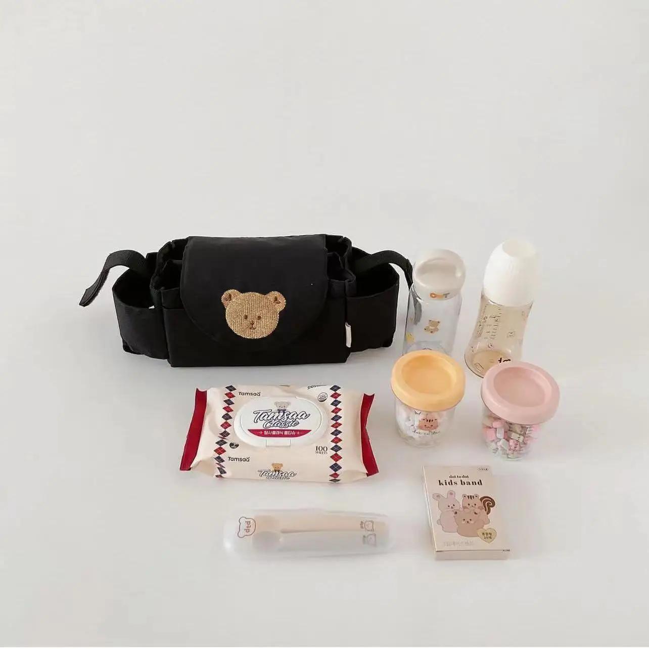 Sac de poussette pour bébé, organisateur de landau, accessoires pour bébé, porte-gobelet, chariot po