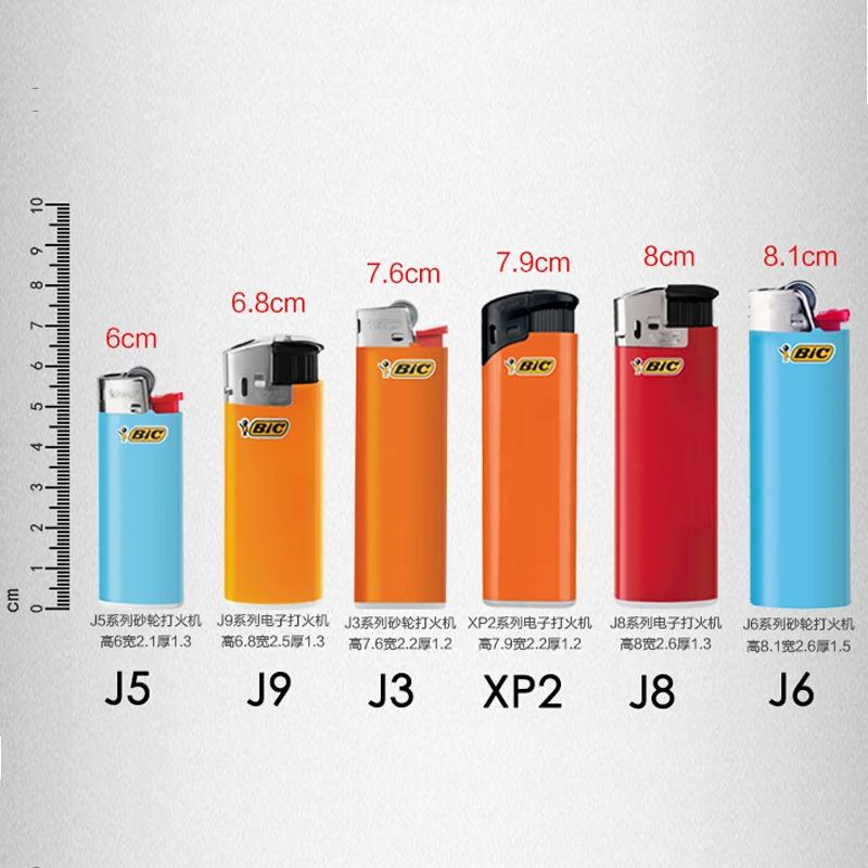 Étui métallique série Dolphin, coque en cuir recouverte pour petit briquet BIC français j5 J25