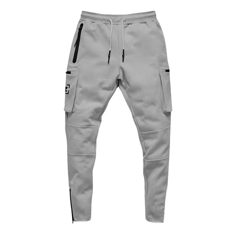 Pantalon d'entraînement multi-poches pour hommes, pantalon de survêtement de Jogging en coton, Camou