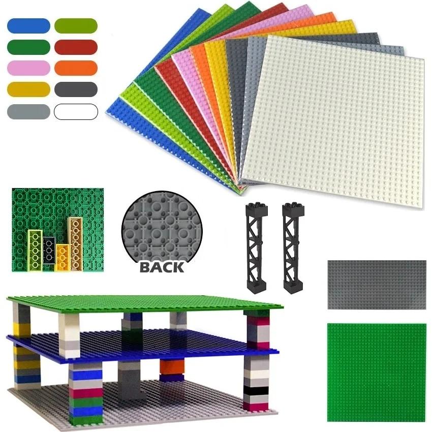Plaque de Base 32x32 points, blocs de construction de Base Double face, briques classiques, jouets p