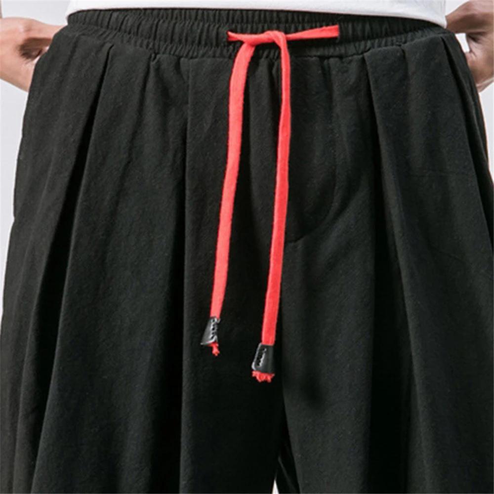 FGKKS Nouveau Pantalon Harem Ample Homme Grande Taille Automne Style Chinois Coton Qualité Décontrac