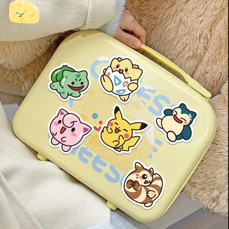 Autocollants Pokémon Pikachu Anime, décalcomanies bricolage pour ordinateur portable, bagages, planc