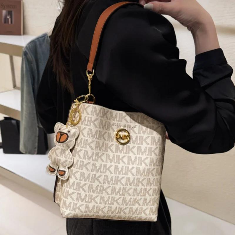 Sac à main vintage de style classique pour les déplacements, sac seau adapté à toutes les occasions,