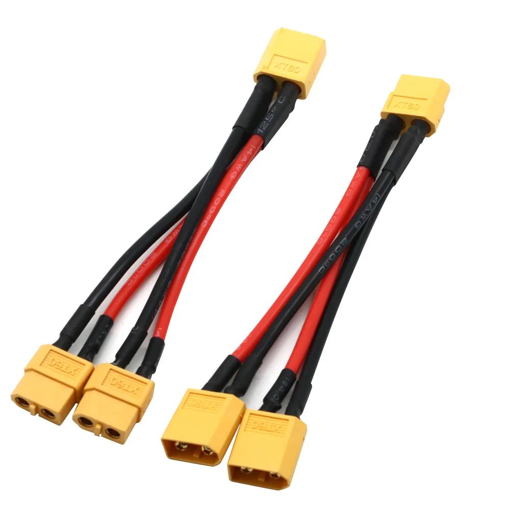 Connecteur de batterie parallèle XT60, câble mâle/femelle, double Extension, séparateur en Y/fil en 