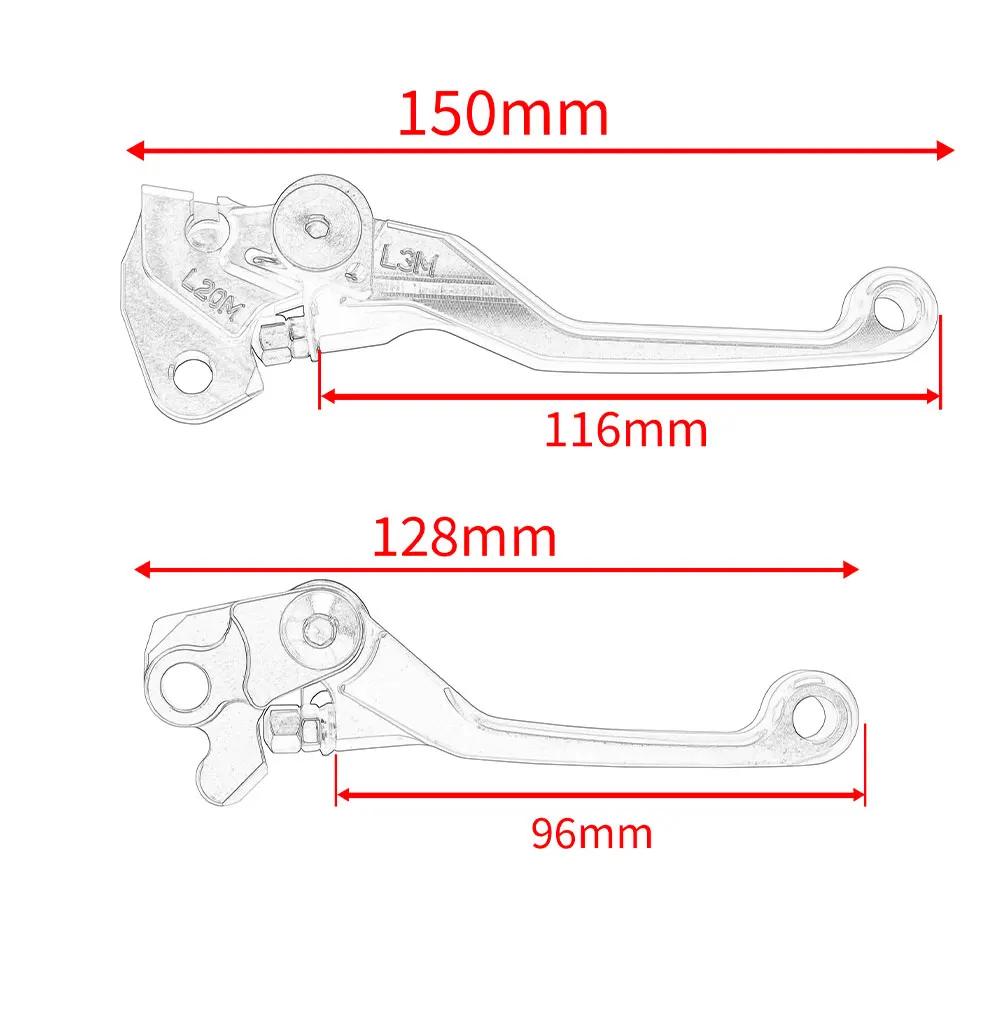 Pour yamaha TTR125 TTR 125 LW/E 1993-2008 2007 2006 2005 2004 2003 leviers de frein d'embrayage de P