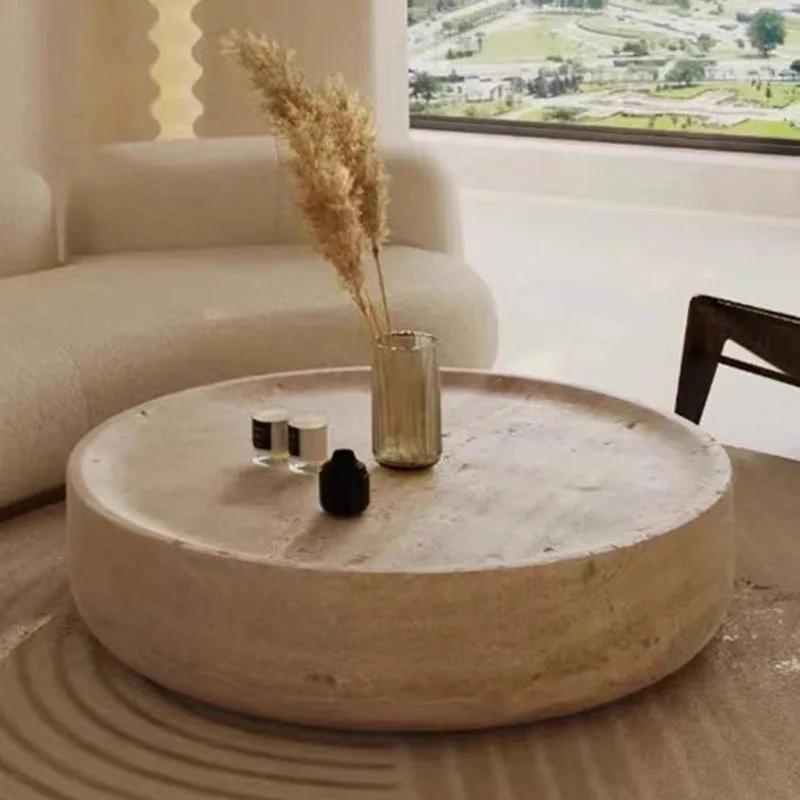 Table d'appoint ronde moderne claire japonaise industrielle Simple mignon gain de place Table basse 