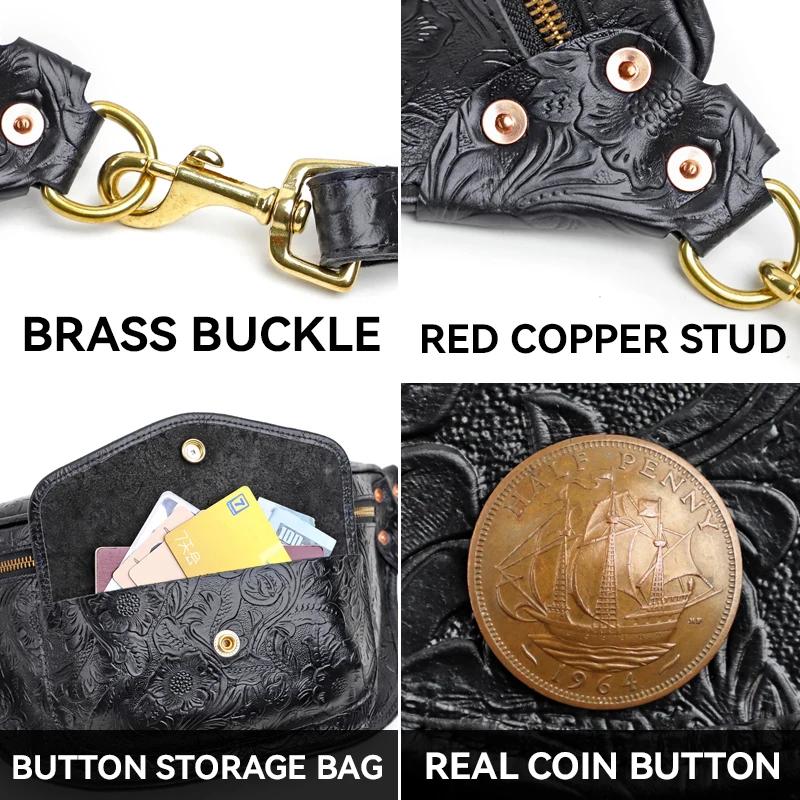 Sac à bandoulière rétro en cuir véritable pour hommes, sacs de messager pour hommes, sac à bandouliè