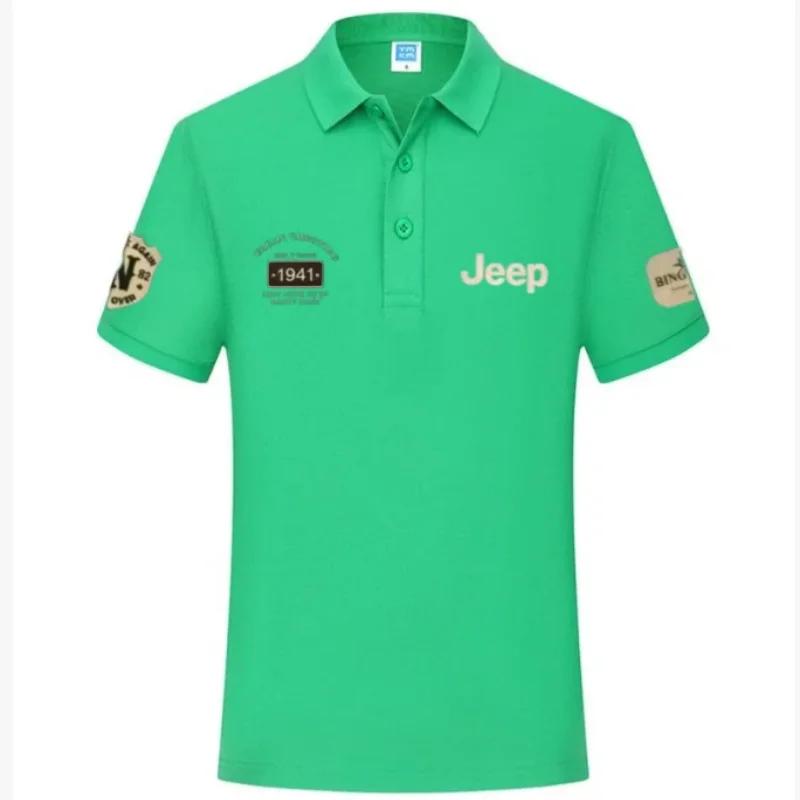 T-shirts et polos d'été de haute qualité, style Jeep 2026, chemises décontractées à manches courtes 