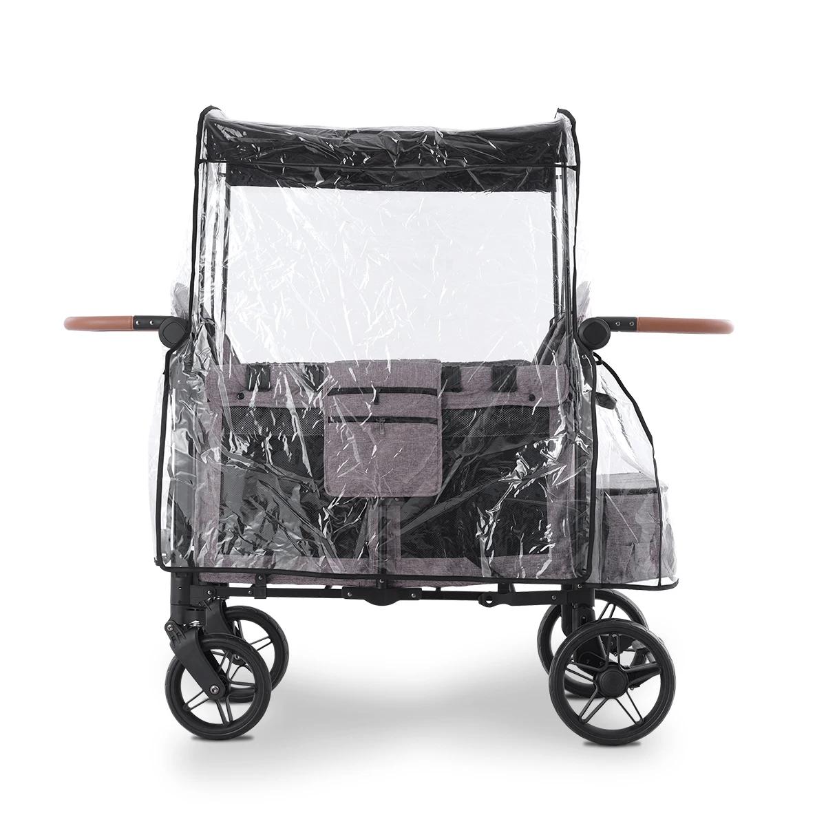 Juste de Pluie pour Poussette W4, Façade Légère Originale, Compatible avec WONDERFOLD W4, Protection