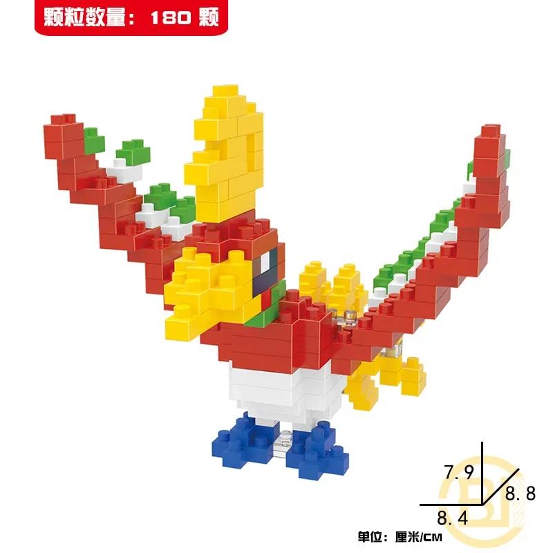 Mini blocs de construction Pokémon, figurines de dessin animé, Pikachu, Dracaufeu, Évoli, Mewtwo, jo