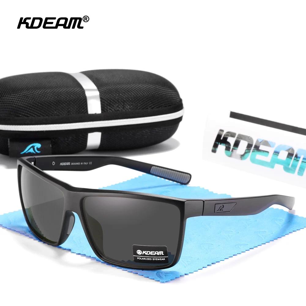 KDEAM-Lunettes de soleil polarisées à 100% ° KD029, protection UV, charnière à ressort intégrale et 