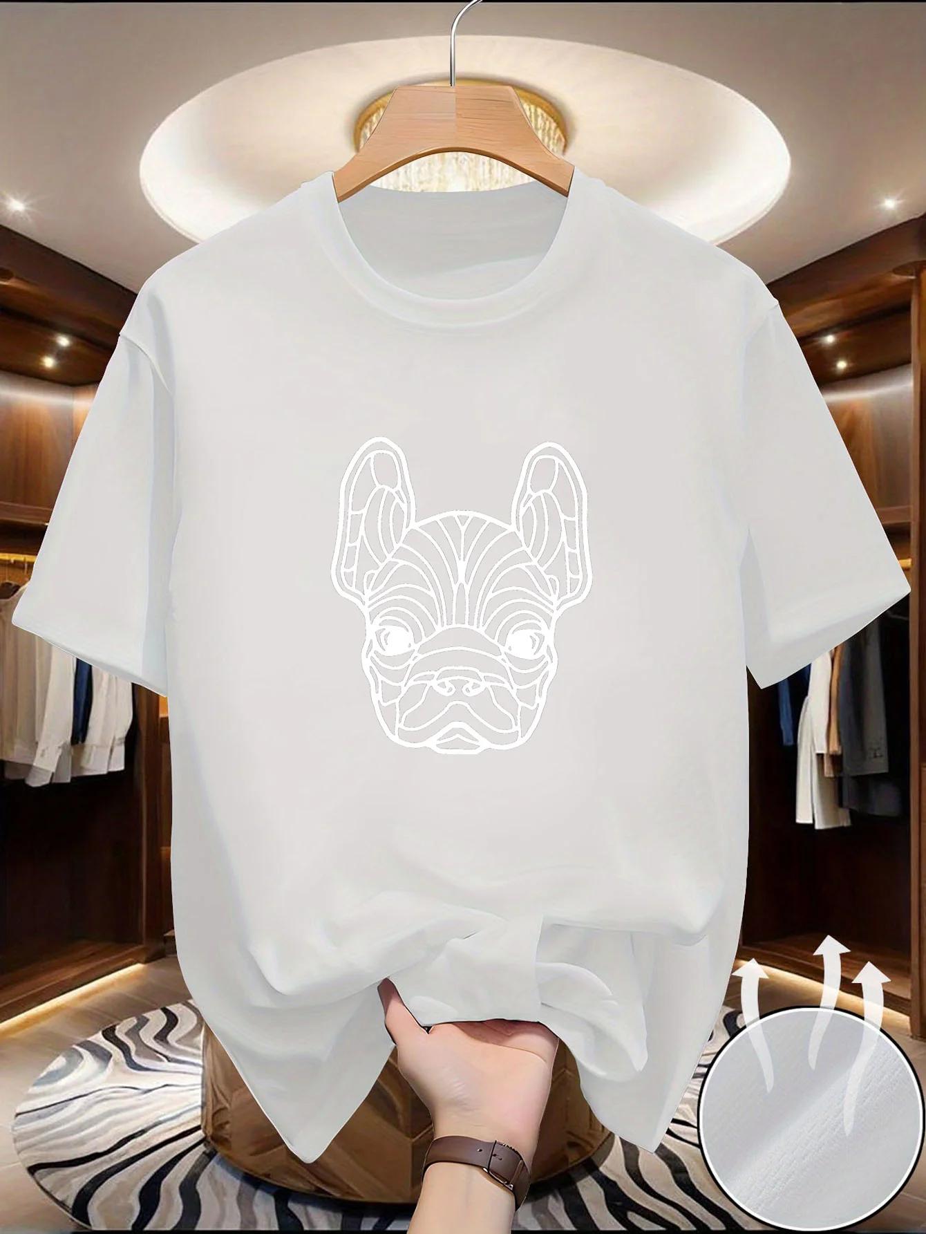 T-shirt pour homme à manches courtes et col rond, doté d'un mélange de tissus doux et confortables, 