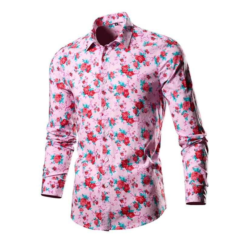 Chemise à manches longues florales pour hommes et femmes, revers à bouton unique, imprimé en 3D, gra