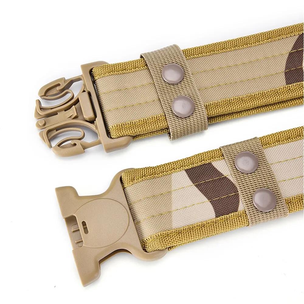 Ceinture tactique de Camouflage en plein air pour hommes, ceinture en tissu Oxford, ceinture d'alpin