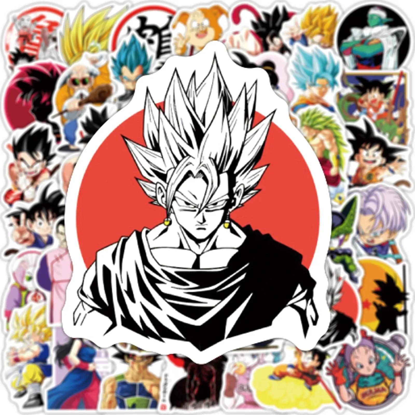 50/100/200 pièces Anime Dragon Ball autocollants pour enfants Graffiti Skateboard ordinateur portabl