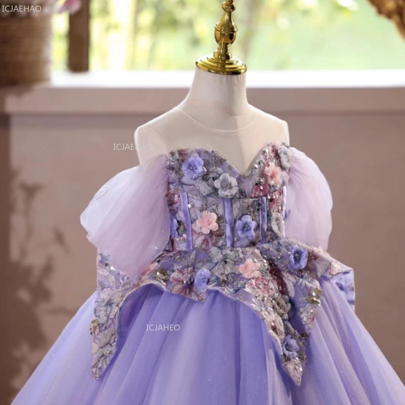 Robe de princesse pour filles, robe de soirée pour enfants, robe de cérémonie, tenue de célébration 
