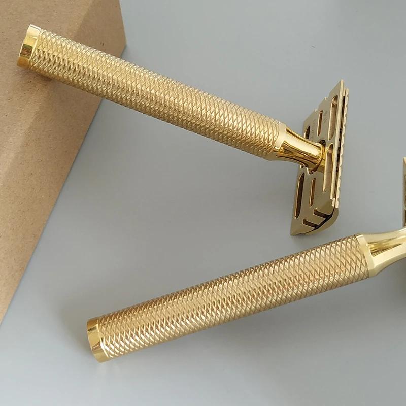 Rasoir de sécurité Dscosmetic CNC en laiton V92 V95 Double capuchon