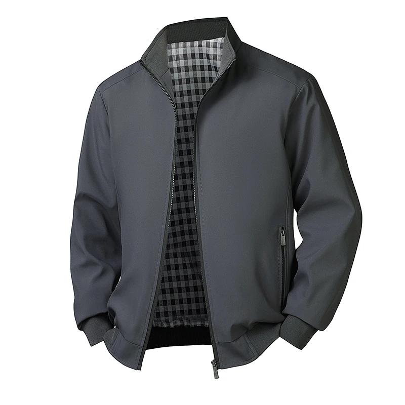 Grande taille 6xl 7xl 8xl veste hommes décontracté automne printemps col montant coupe-vent Sport ma