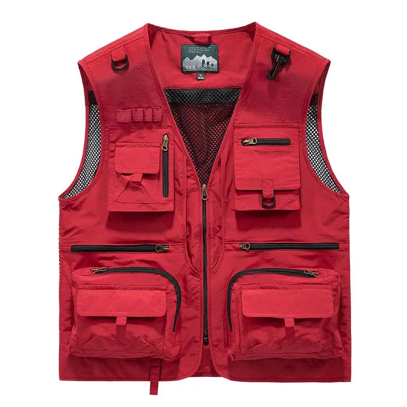 Nouvelle mode – Gilet respirant en maille pour homme, idéal pour la pêche, la photographie et les ac