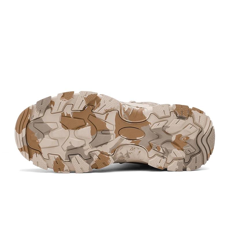 Bottes tactiques de Camouflage pour hommes, chaussures de sécurité imperméables pour l'alpinisme, la