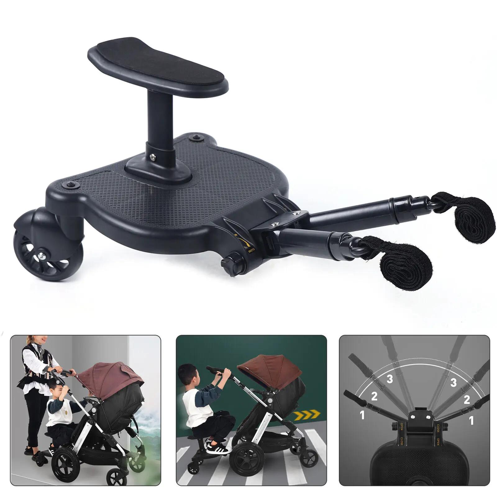 Planche universelle pour poussette 2 en 1 avec siège amovible, charge de 55 lb, PP PU EVA, réglable,
