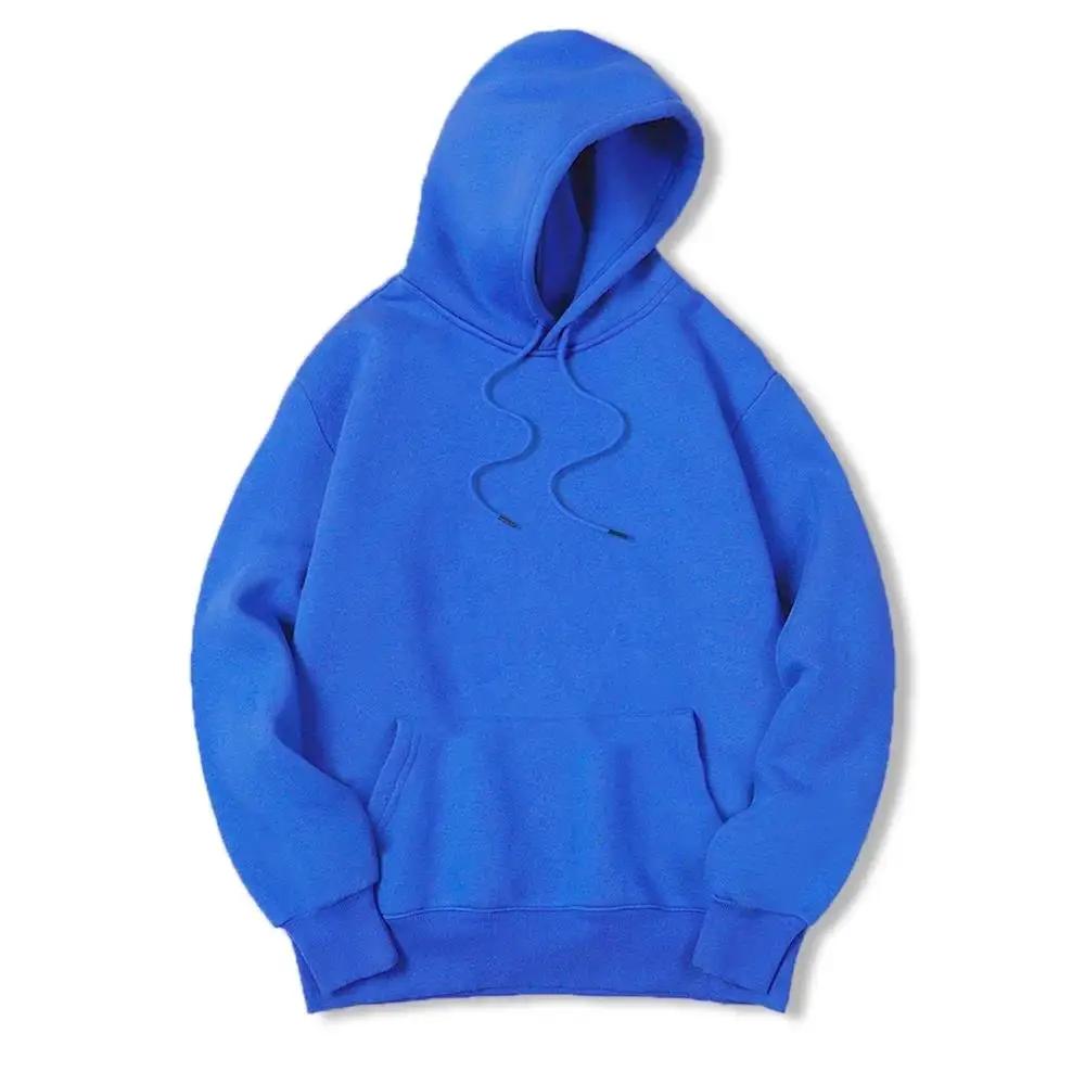 Masculino Cor Sólida Com Capuz Suéteres Masculino Camisola De Lã Quente Moda Roupas De Rua Solta Res