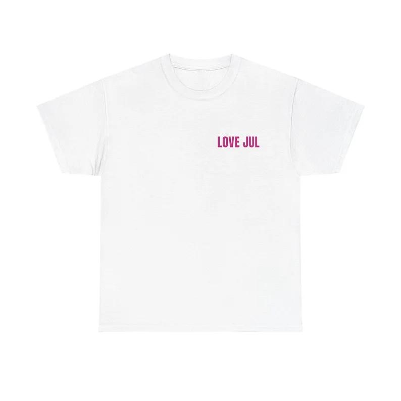Nouveau Maillot Jul t-shirt été coton hommes femmes haut t-shirt à manches courtes Streetwear ample 