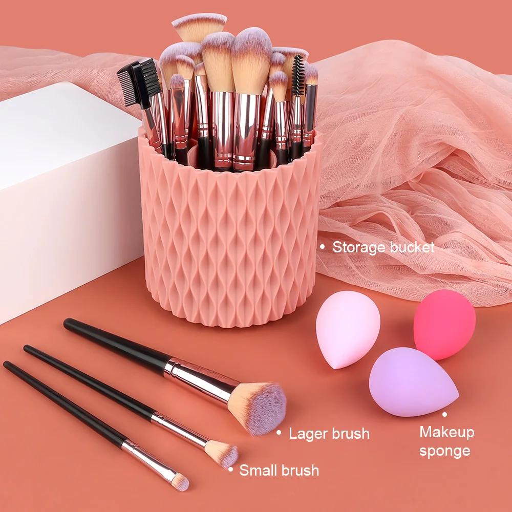Ensemble de pinceaux de maquillage, 3 à 20 pièces, fond de teint, ombre à paupières, Blush, surligne