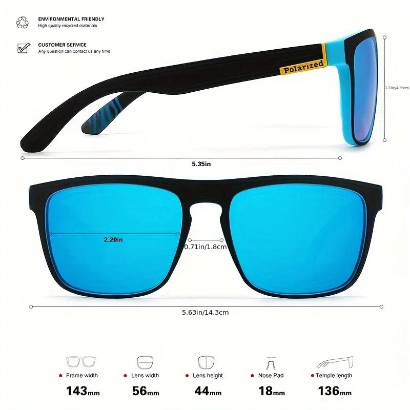 Lunettes de soleil polarisées carrées Vintage pour hommes et femmes, pour la conduite, la pêche, mar