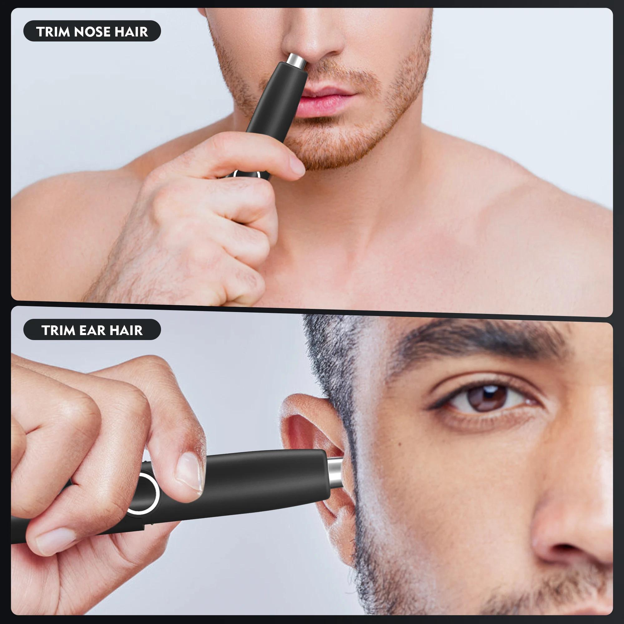 Tondeuse à poils de nez lavable, rasoir et épilateur pour poils nasaux
