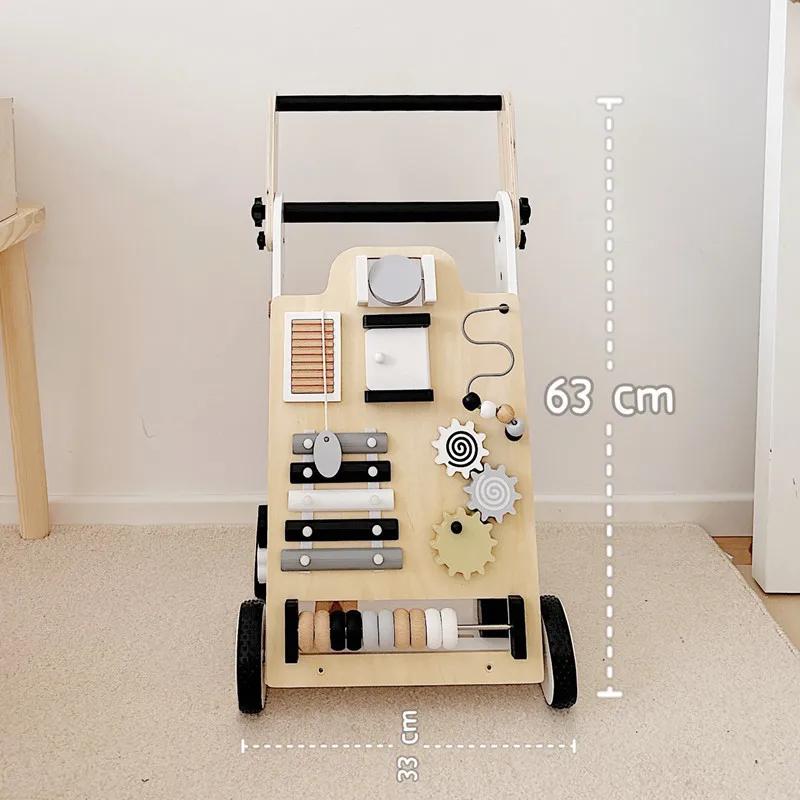 Marche-bébé, poussette, marche-bébé anti-jambes en O, marche-bébé anti-basculement, les jouets en bo