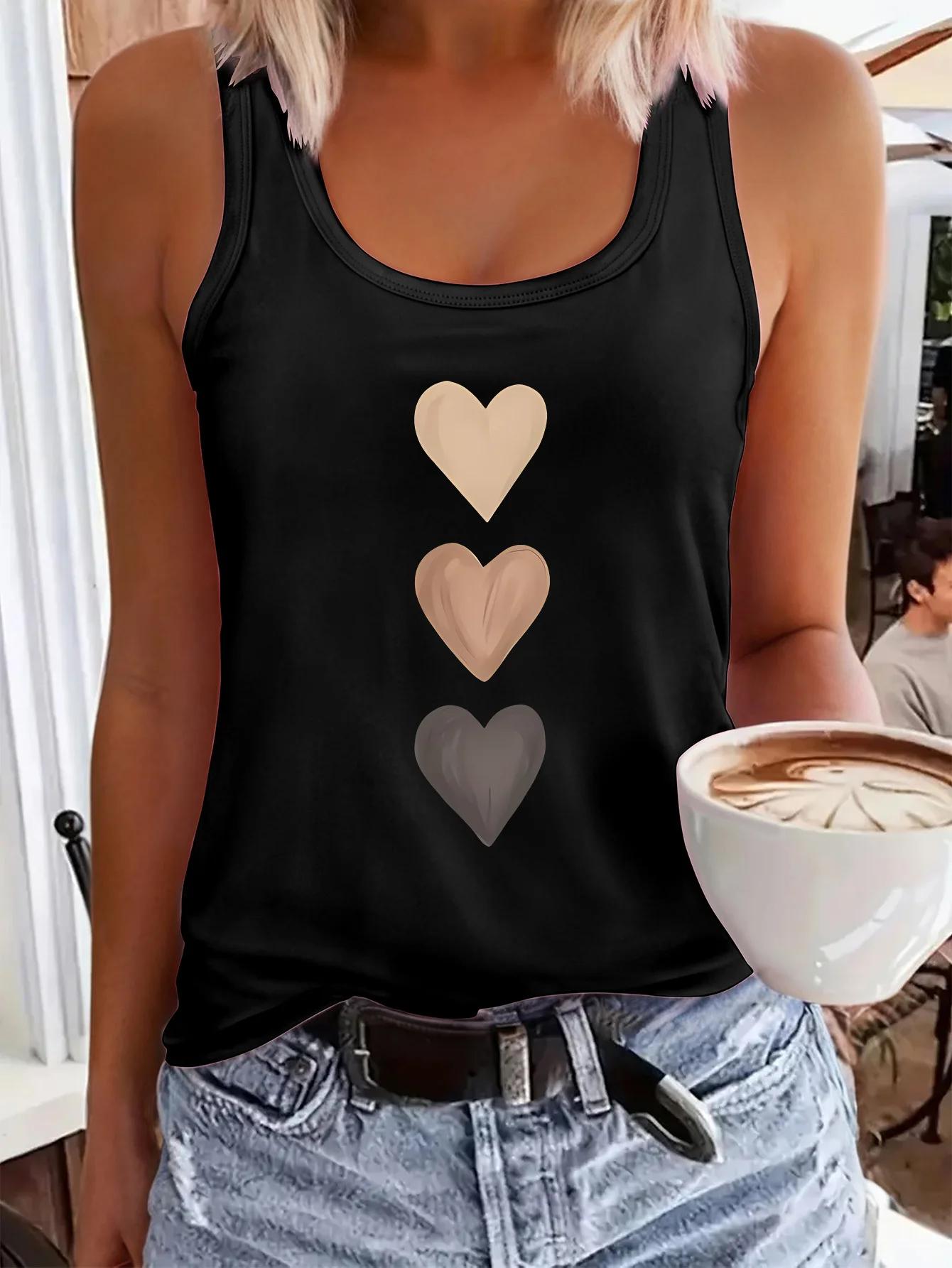 T-shirt d'été sans manches pour femmes, ample et personnalisé, attrape-rêves, maille imprimée, haut,
