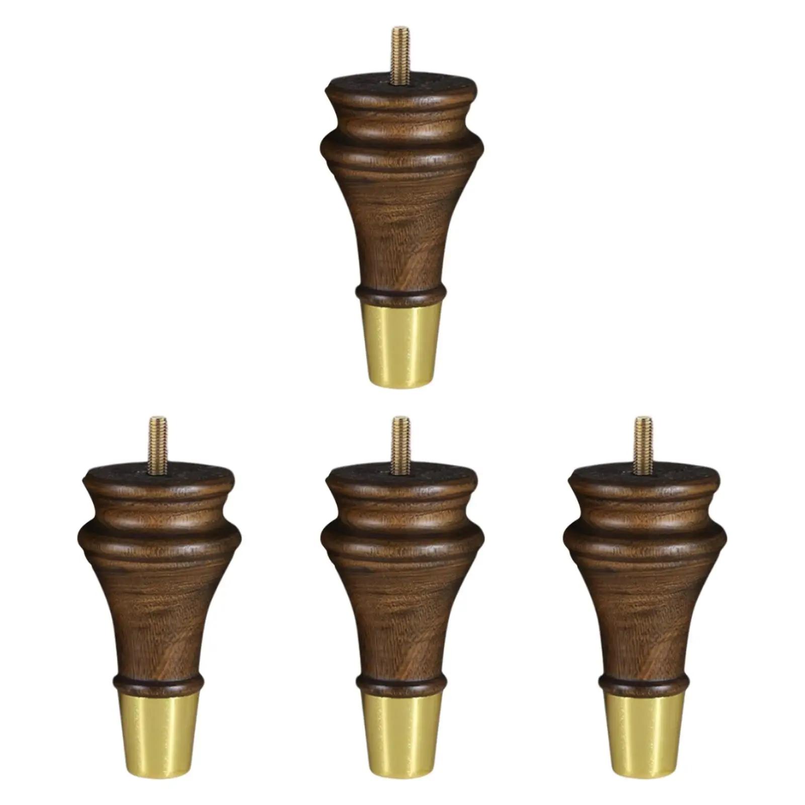 4 pièces pieds de meubles en bois pieds de canapé pieds de Support Design rétro classique moderne re