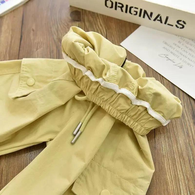 Vêtements de printemps à la mode pour enfants, jogging Cargo, pantalon élastique à la cheville, pant
