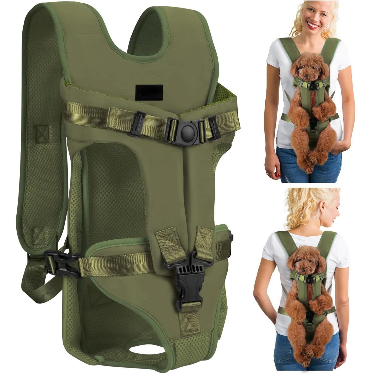 Sac à dos de transport pour animaux de compagnie, pour chiens et chats, éponge épaisse, avant pour a