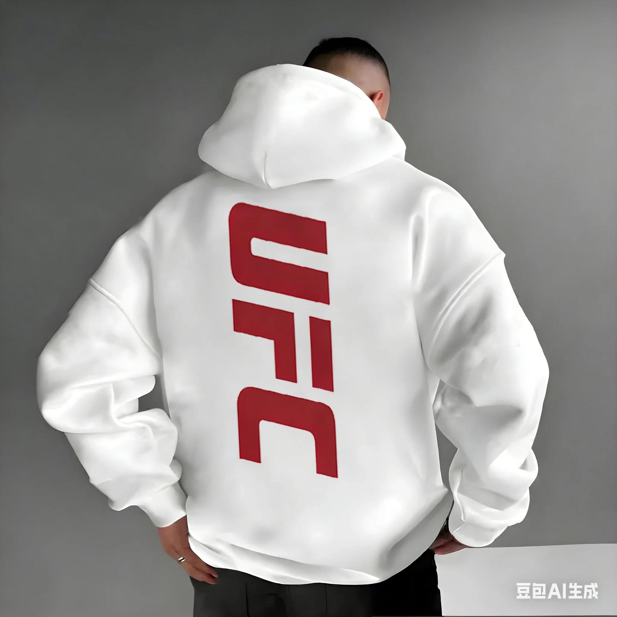 Sweats à capuche pour hommes à motifs – Imprimés audacieux au dos, inspirés du MMA, style streetwear