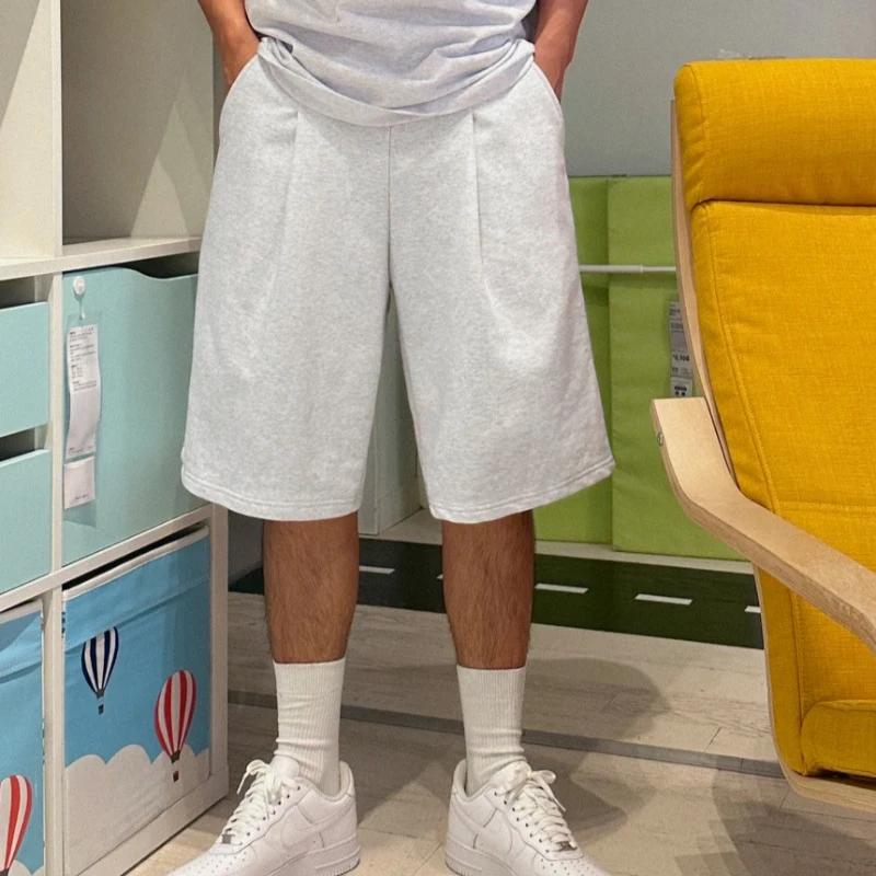 Shorts de sport amples à séchage rapide pour hommes, style streetwear hip-hop, pour la gym, le fitne