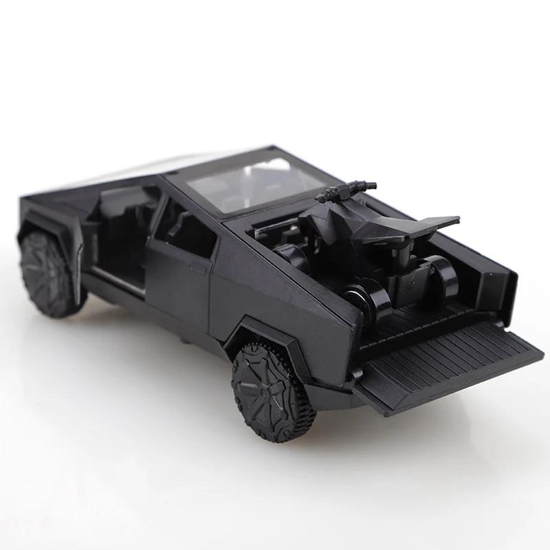 (Bagagé) Collection de voitures à tirer CyberTruck en alliage 1:36 pour garçons et enfants, une gran