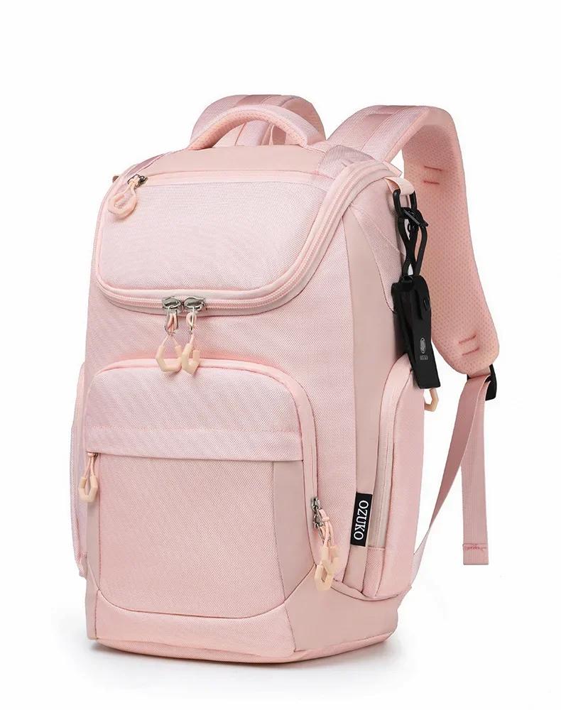 OZUKO 46x17x30 cabine Mochila grande capacité sacs à dos étanches 15.6 sac à dos pour ordinateur por