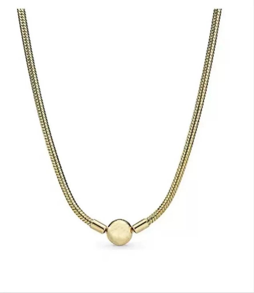Collier en argent sterling 925 classique, très vendu, avec pendentif cœur rond et chaîne serpent, bi