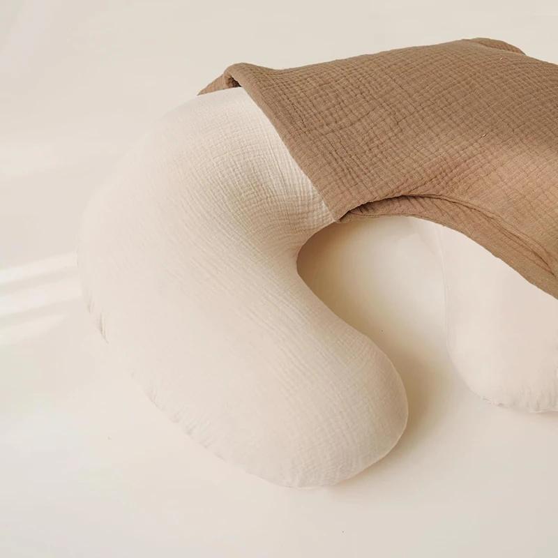 2 pièces/ensemble housse de coussin d'allaitement pour oreillers d'allaitement Ultra-doux mousseline