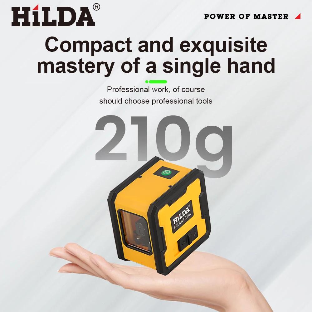 HILDA niveau Laser 2 lignes avec aimant sur le dos auto-nivelant nivellement automatique puissant ni