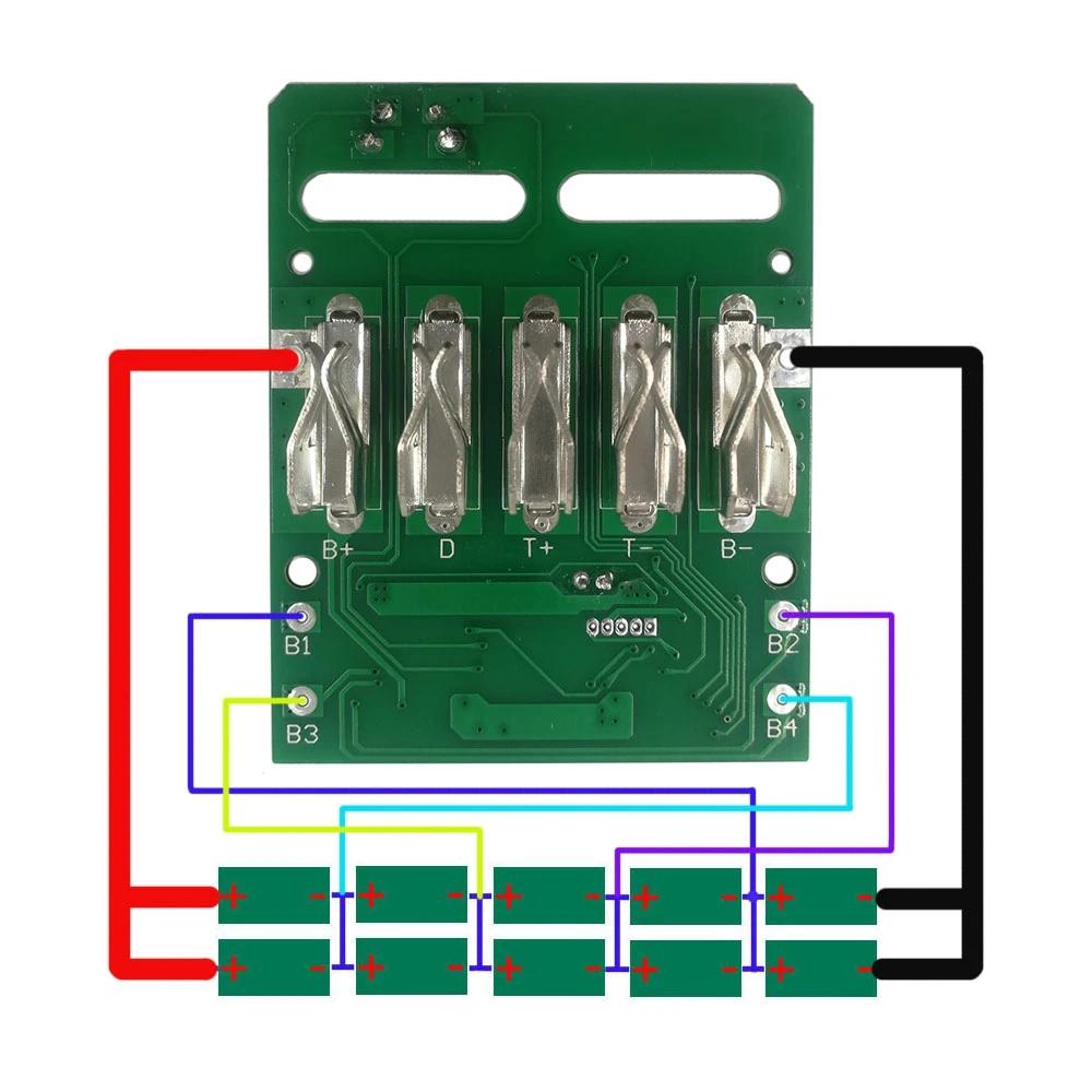 Circuit imprimé de protection de charge pour batterie au lithium Metabo, carte PCB, T1, 18V, 1 pièce