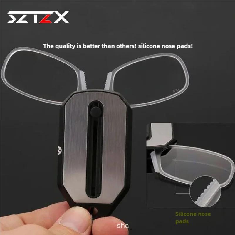 Lunettes de lecture à clipser pour le nez, pliables, ultralégères, porte-clés, pour hommes et femmes