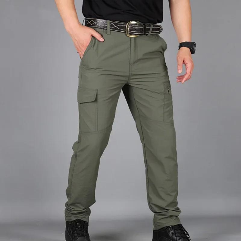 Pantalon cargo d'été pour hommes, taille asiatique, pantalon militaire tactique, jogging, trekking, 