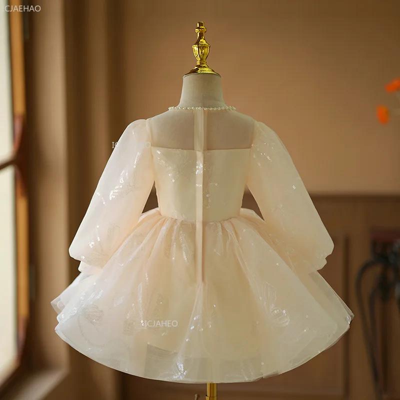 Robe de princesse pour bébés filles, robe de demoiselle d'honneur, robe bouffante pour mariage, spec