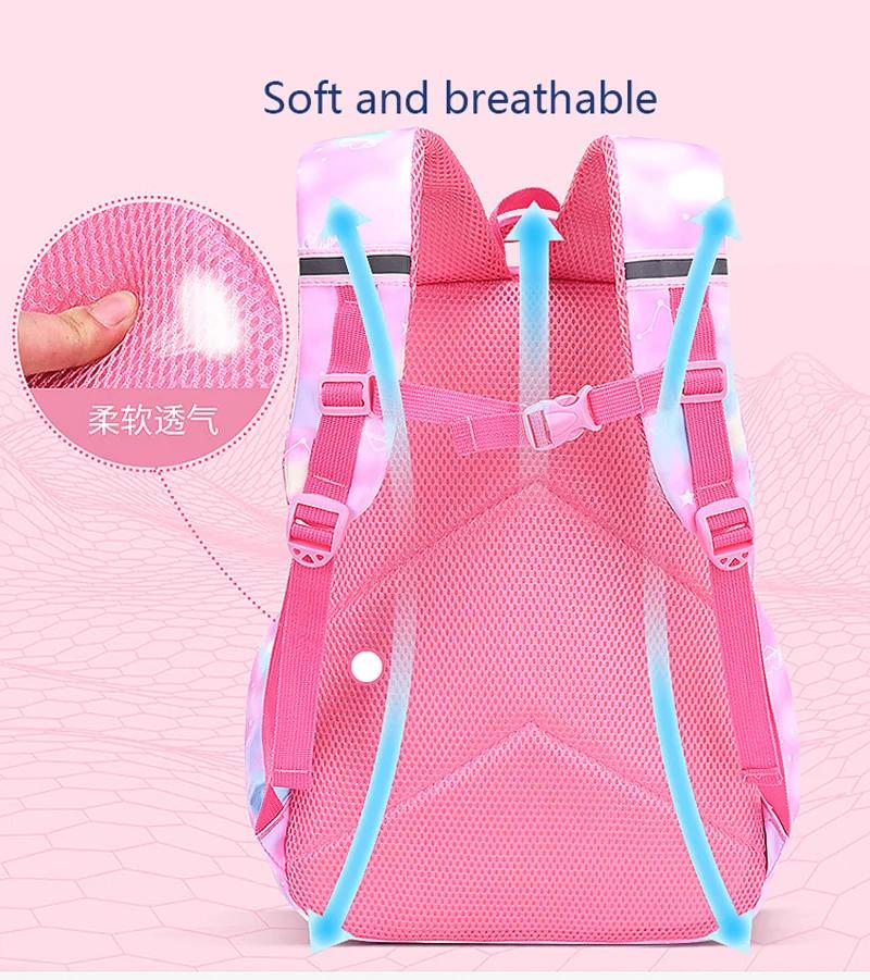 Enfants fille sac à dos sac d'école rose pour enfant enfant adolescent cartable primaire Kawaii mign